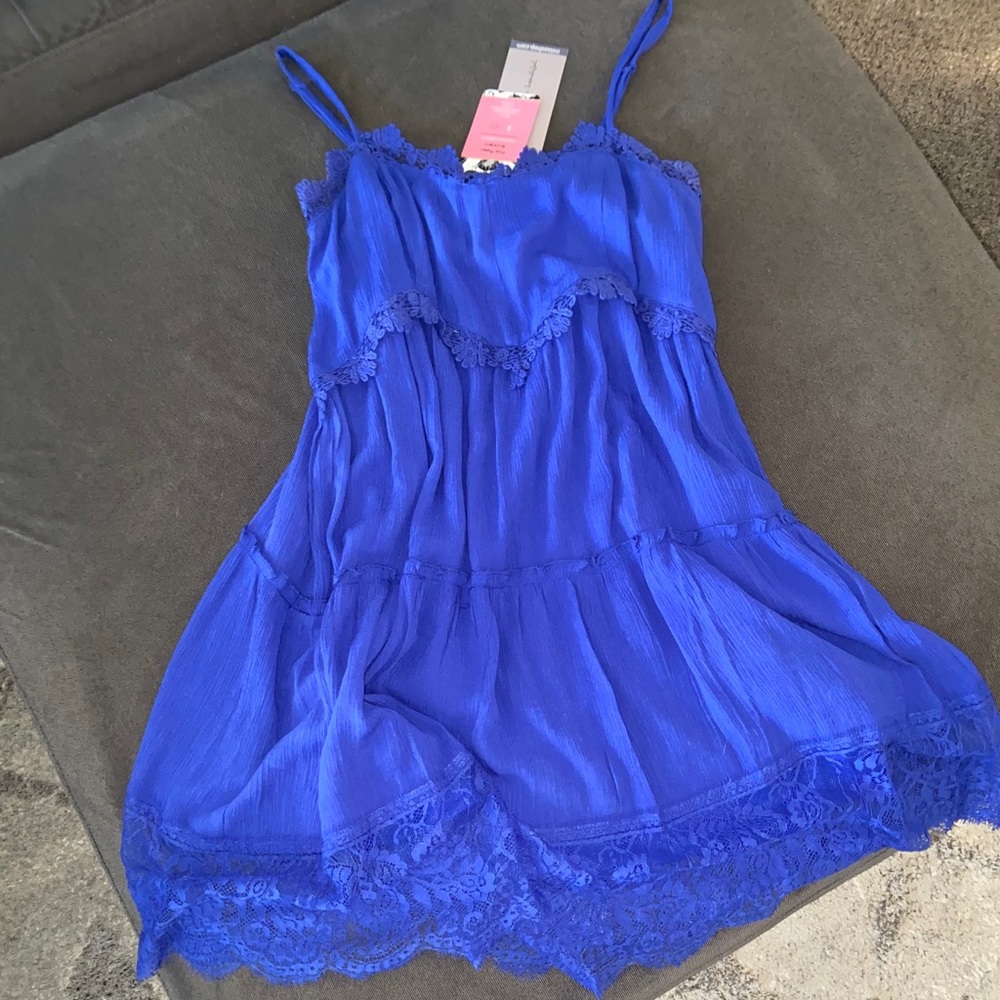 Royal blue lacey dress